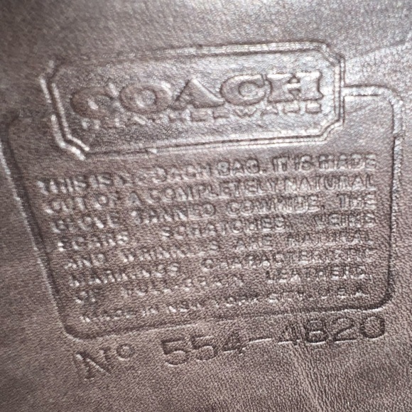 Vintage Coach Buckled Pouch/Saddle Pouch made in New York City brown 1970s - Picture 11 of 15